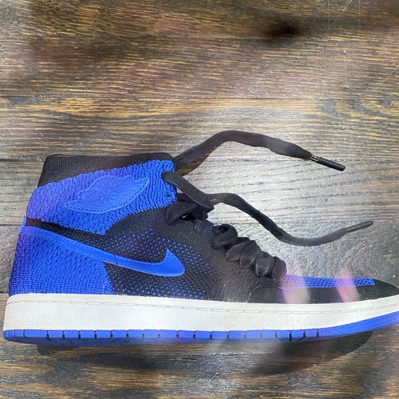 Nike Other - Nike Men's Black and Blue High-Top Sneakers
